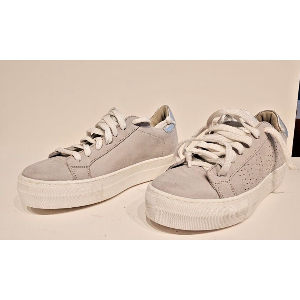 NEW P448 Thea Gray Suede Sneaker Made in Italy EU 36 (US 5-6)